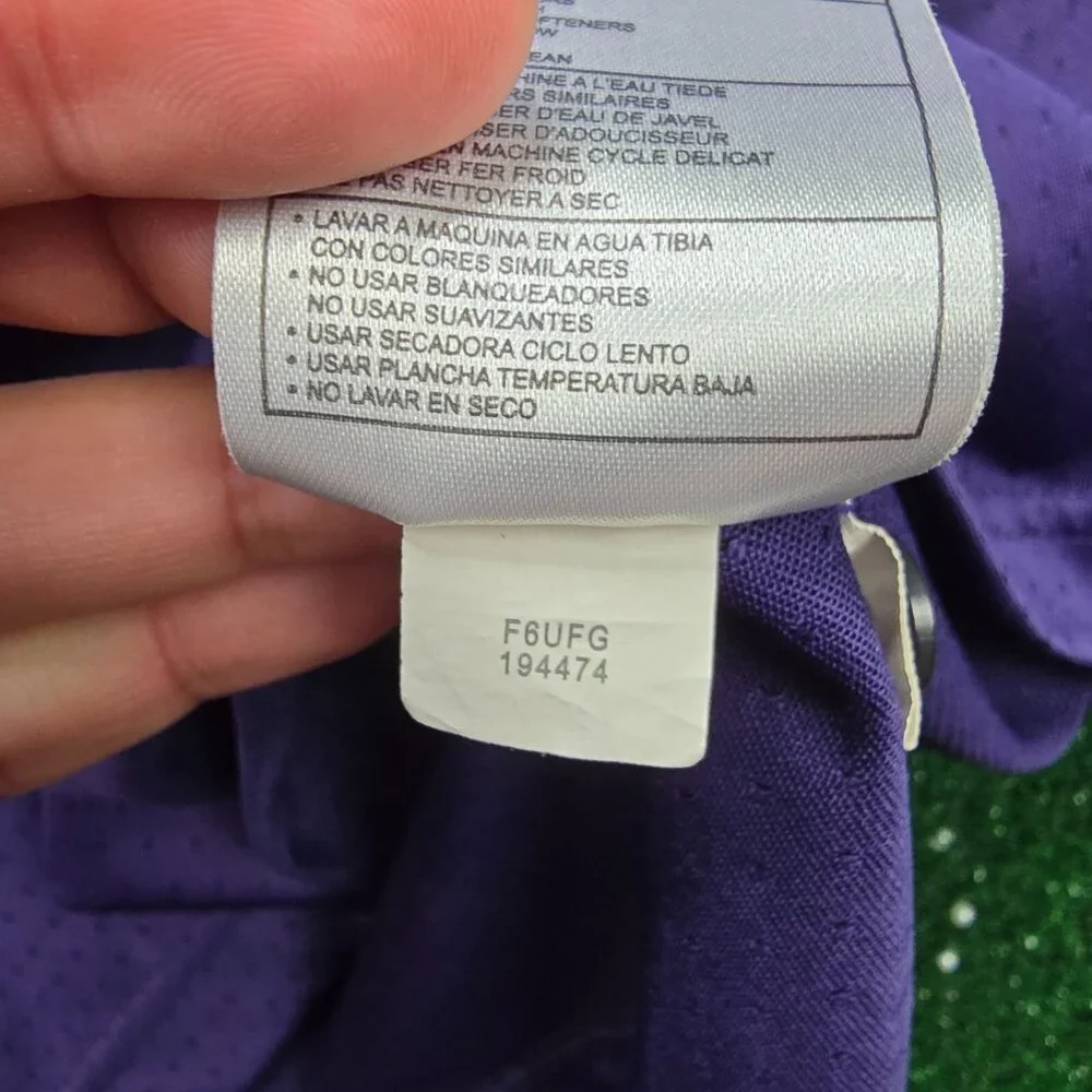 Nike Golf Polo Shirt Mens Large Purple Y2K‎ Medinah Country Club Dri Fit